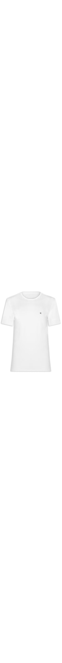Camiseta Masculina Manga Curta Bordado - Branco