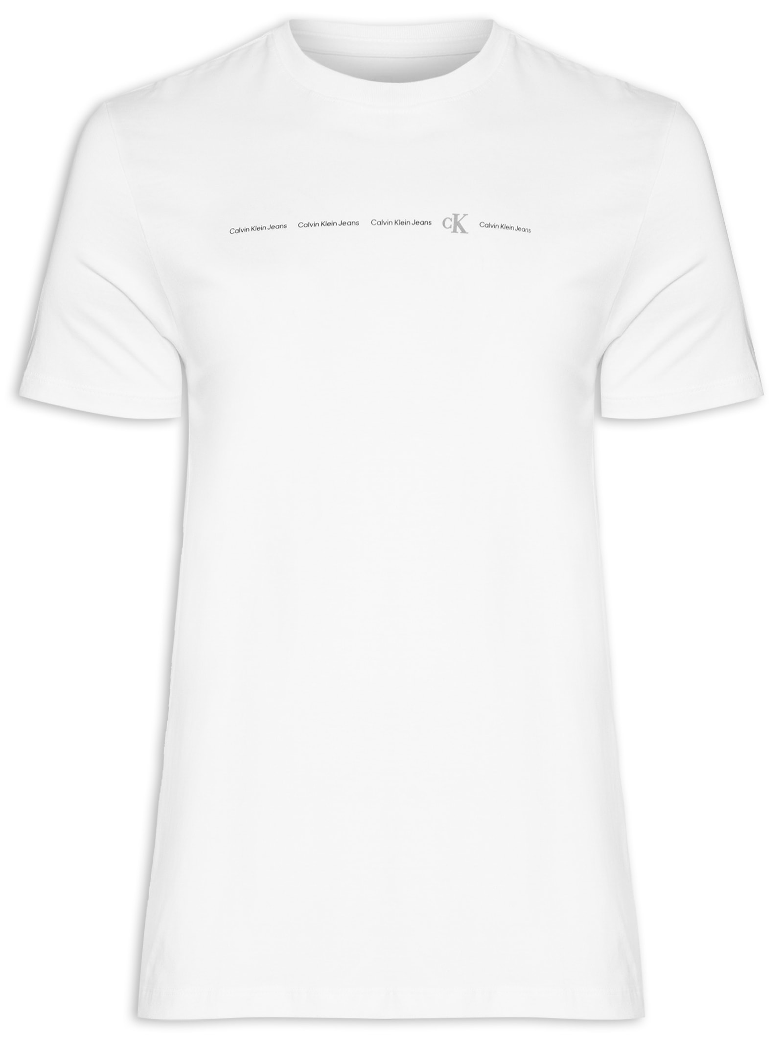 Camiseta Masculina Manga Curta Branco  Calvin Klein Jeans
