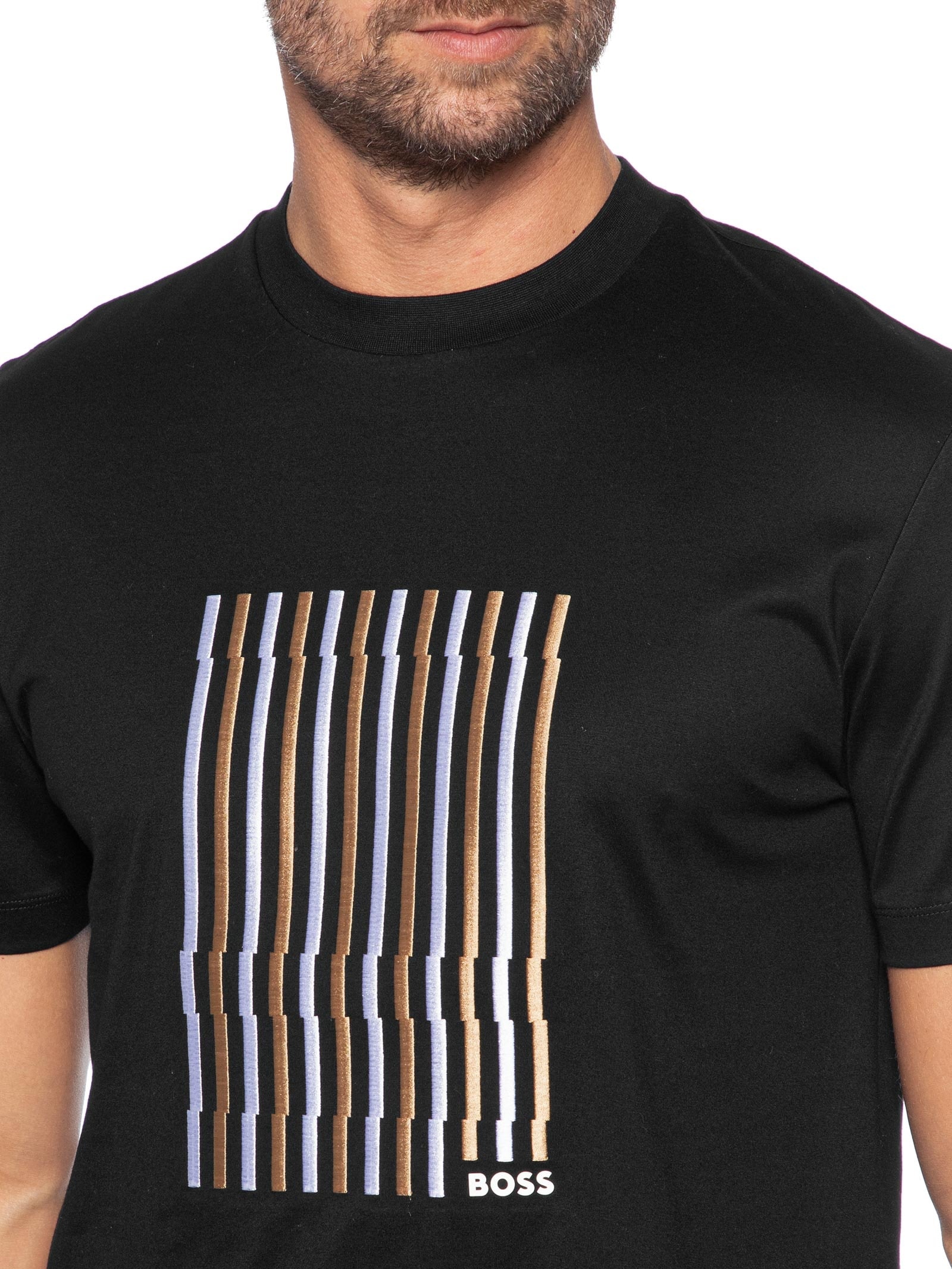 Camiseta Masculina Manga Curta C-Thompson 41 Preto Boss Boss