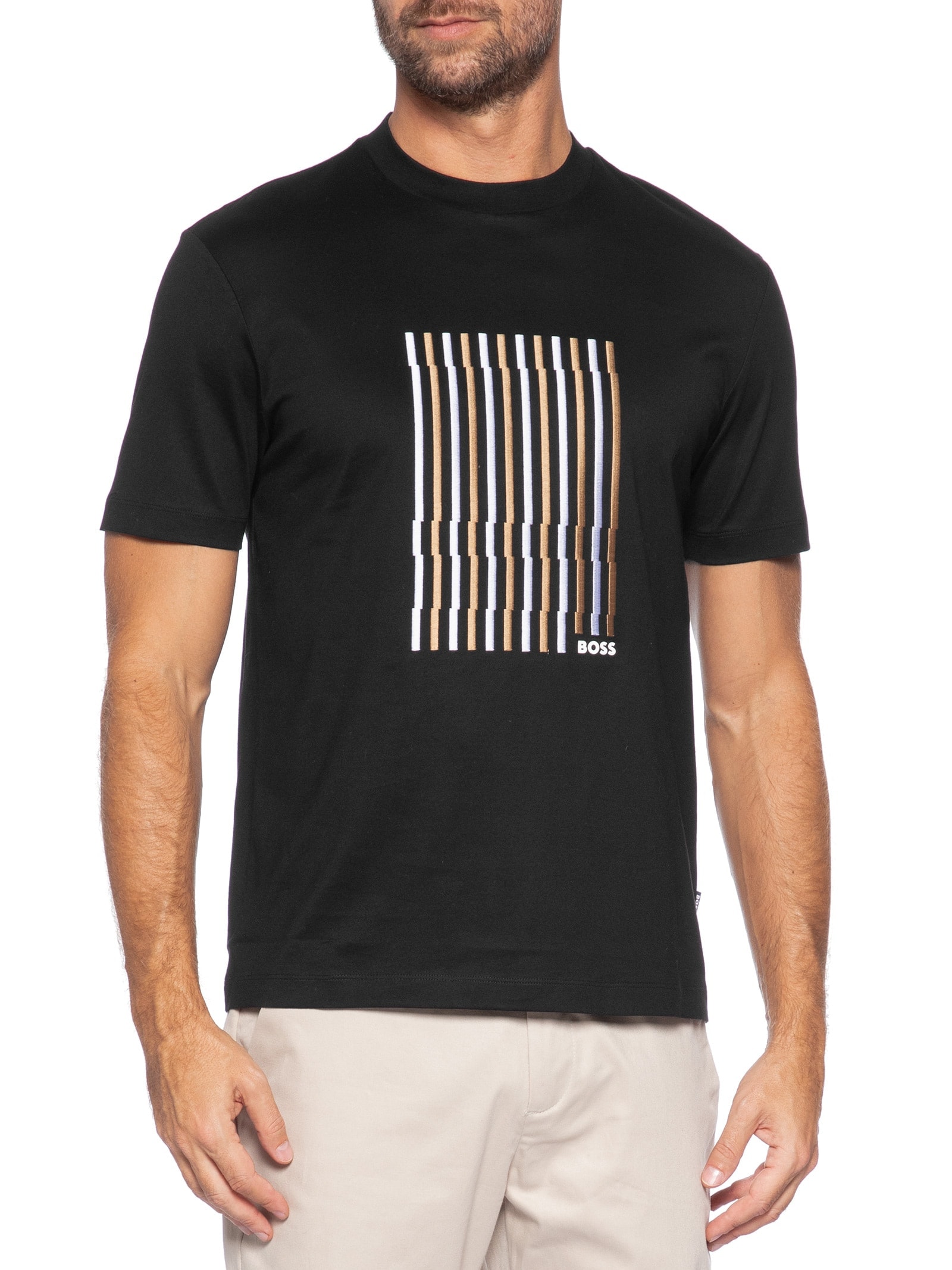 Camiseta Masculina Manga Curta C-Thompson 41 Preto Boss Boss