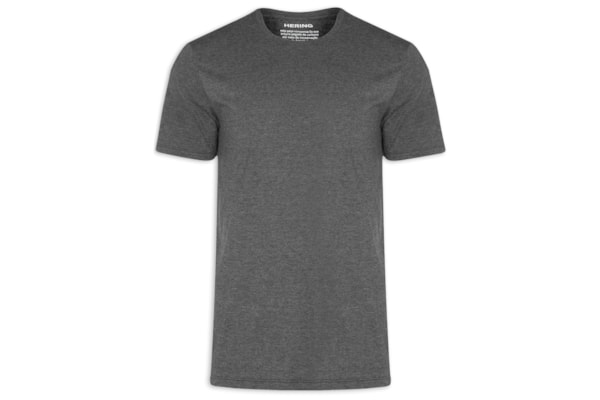 Camiseta Masculina Manga Curta - Cinza