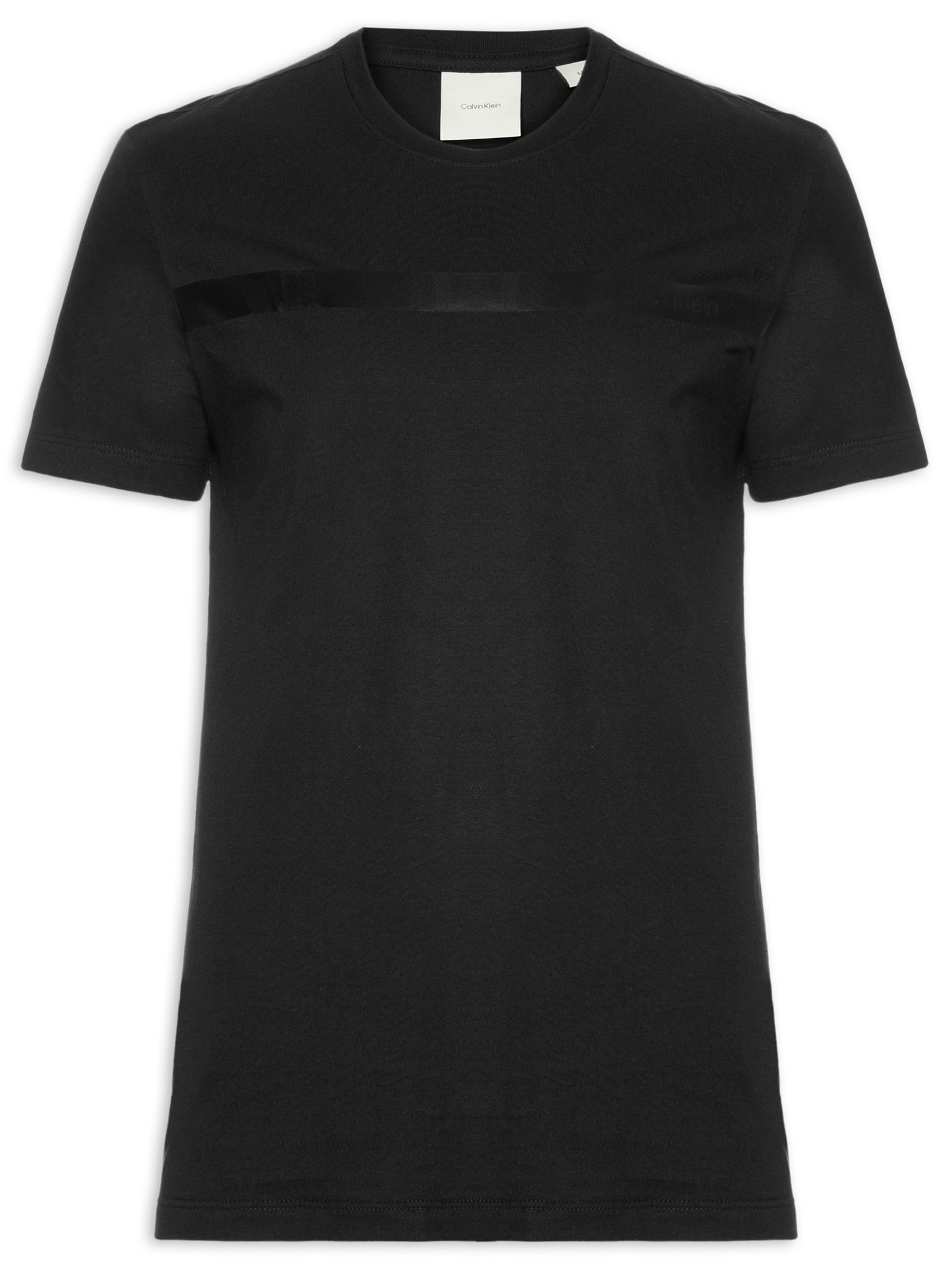 Camiseta Masculina Manga Curta Ck Palito Gel Preto Calvin Klein