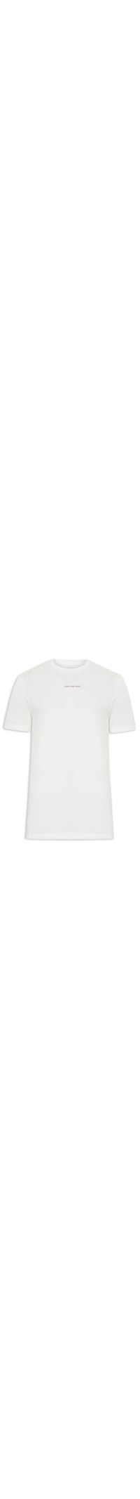 Camiseta Masculina Manga Curta CKJ Minimal Statement - Branco