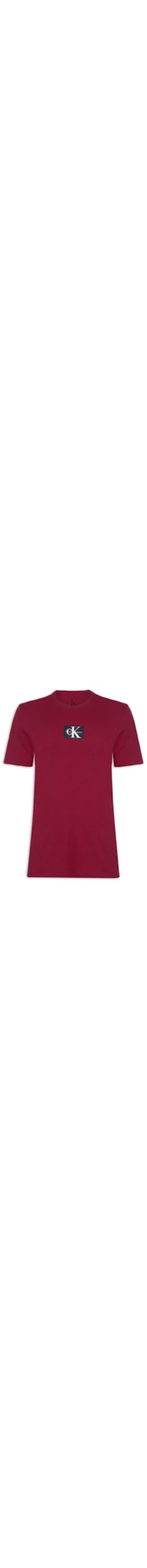 Camiseta Masculina Manga Curta Ckj Re Issue Retangulo - Vermelho
