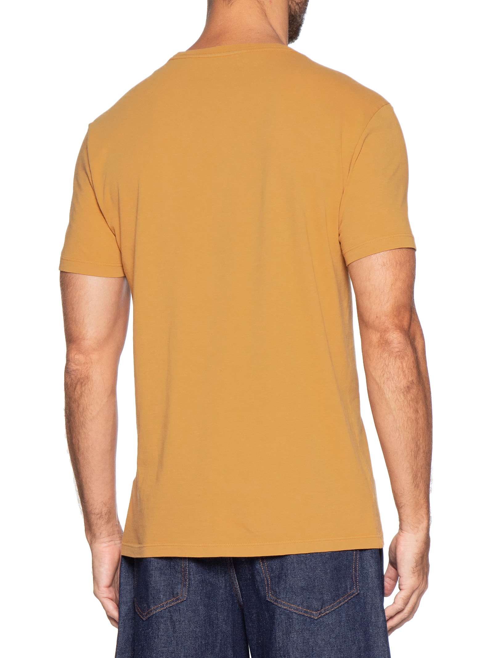 Camiseta Masculina Manga Curta CKJ Reissue Peito Bege Calvin Klein Jeans