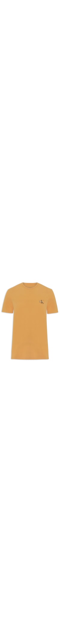 Camiseta Masculina Manga Curta CKJ Reissue Peito - Bege