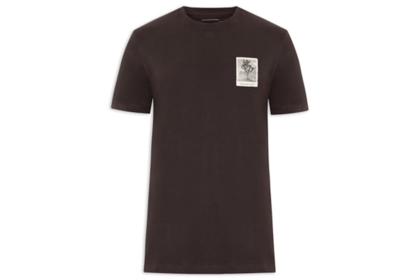 Camiseta Masculina Manga Curta CKJ Trees - Marrom