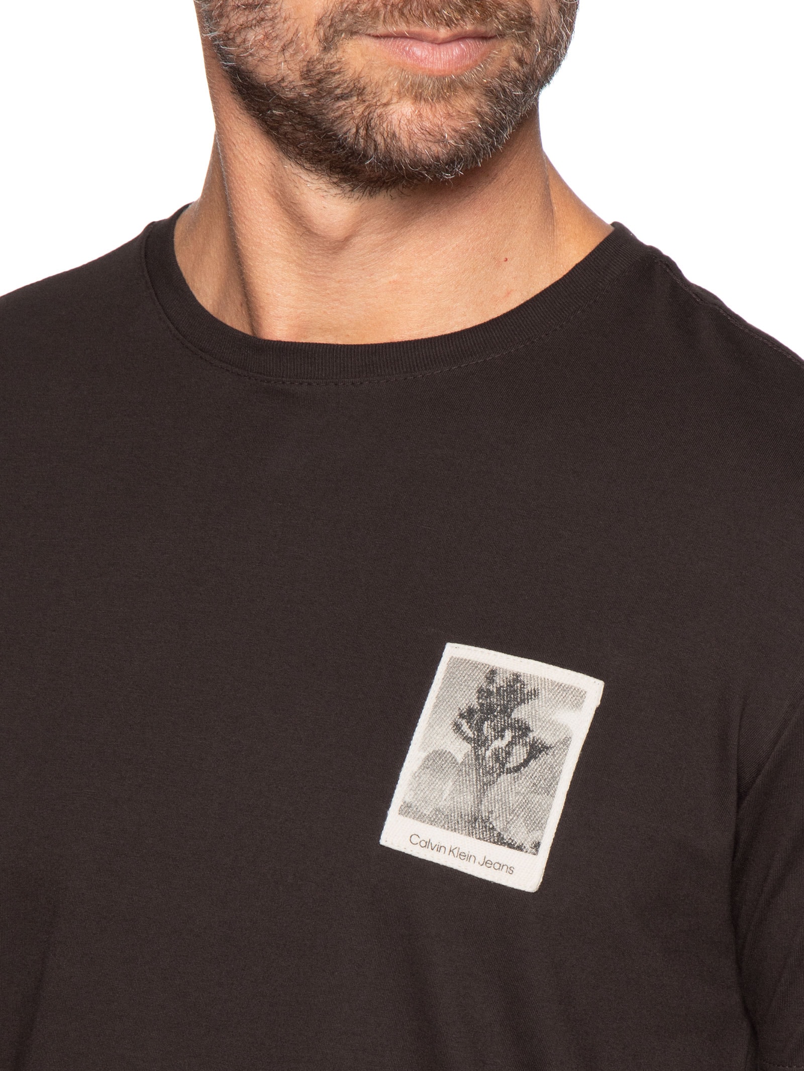 Camiseta Masculina Manga Curta CKJ Trees Marrom Calvin Klein Jeans