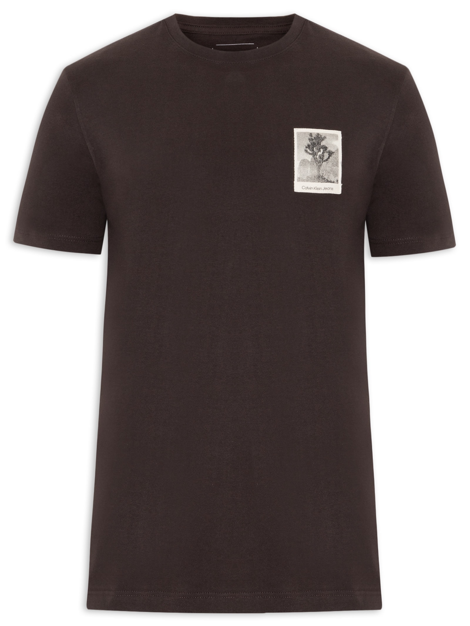 Camiseta Masculina Manga Curta CKJ Trees Marrom Calvin Klein Jeans
