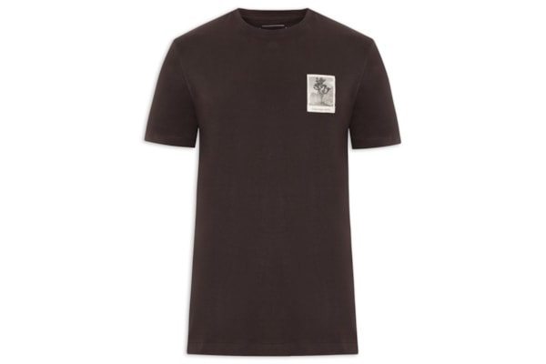Camiseta Masculina Manga Curta CKJ Trees - Marrom