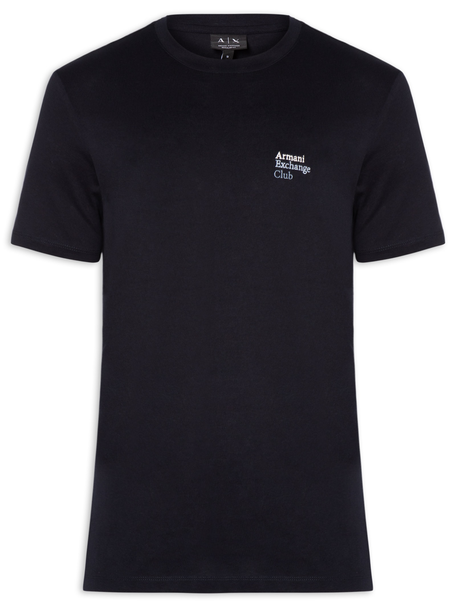 Camiseta Masculina Manga Curta Club Mini Azul Armani Exchange