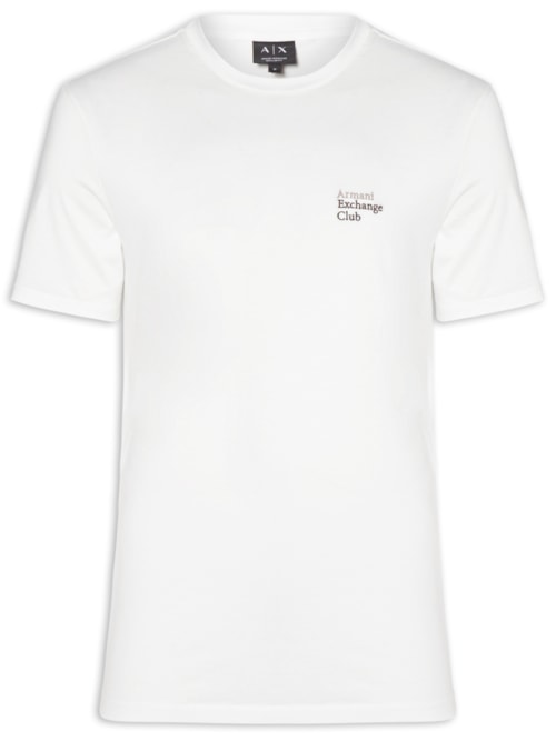 Camiseta Masculina Manga Curta Club Mini – Branco