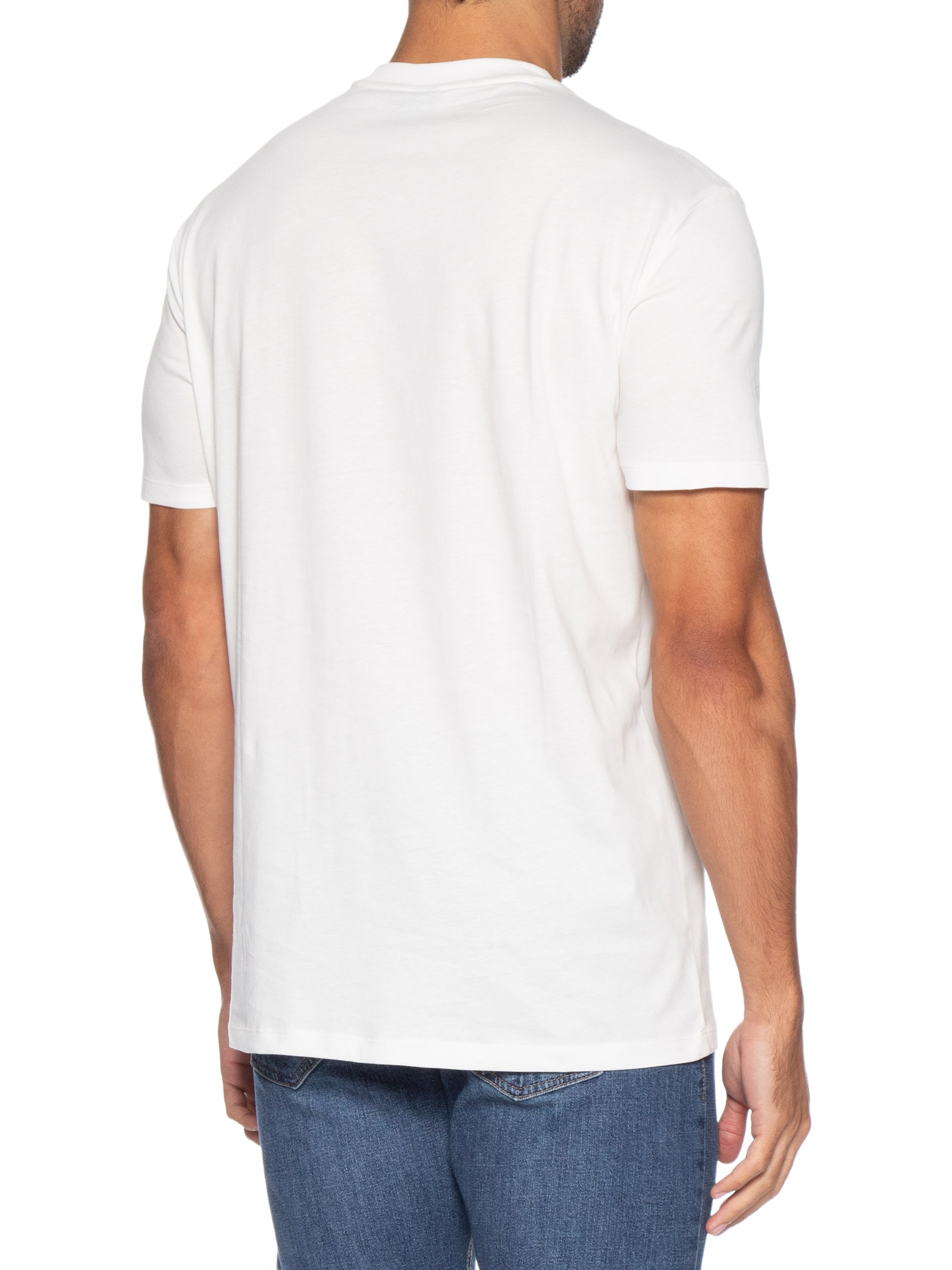 Camiseta Masculina Manga Curta Club Mini Branco Armani Exchange