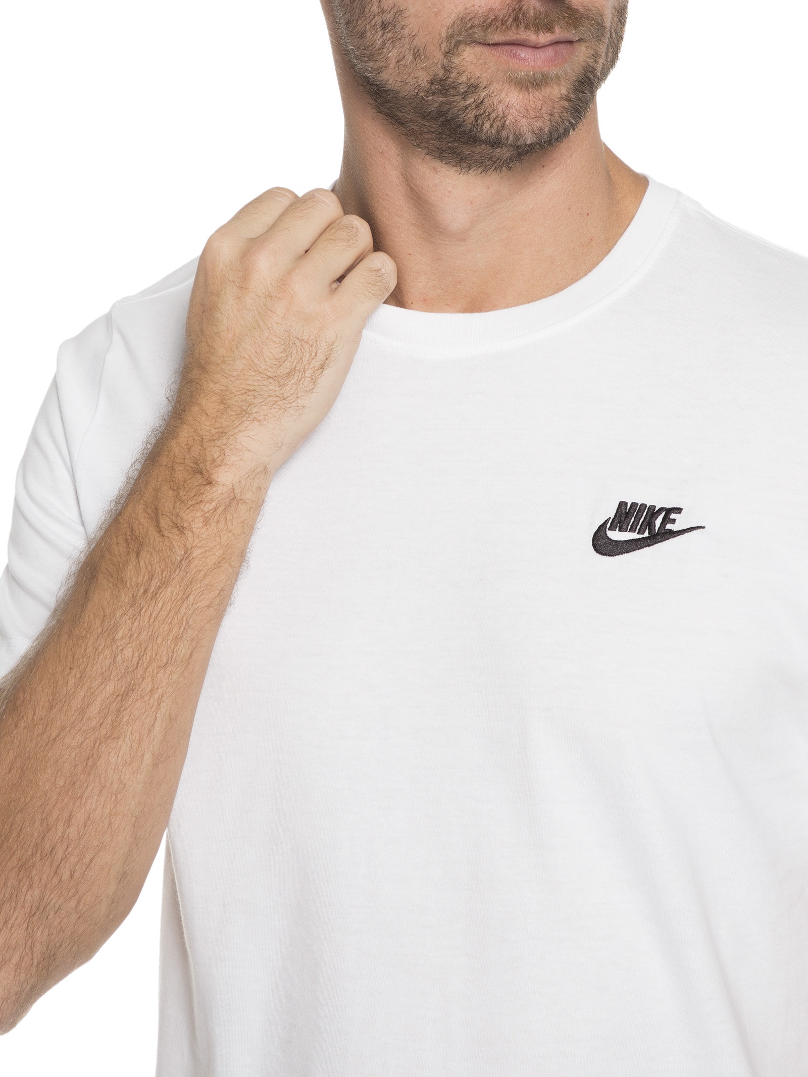 Camiseta Masculina Manga Curta Club Tee Branco Nike