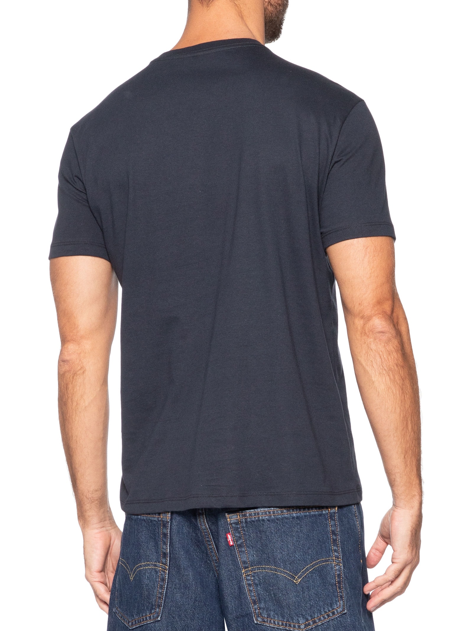 Camiseta Masculina Manga Curta Copa Azul Calvin Klein Jeans