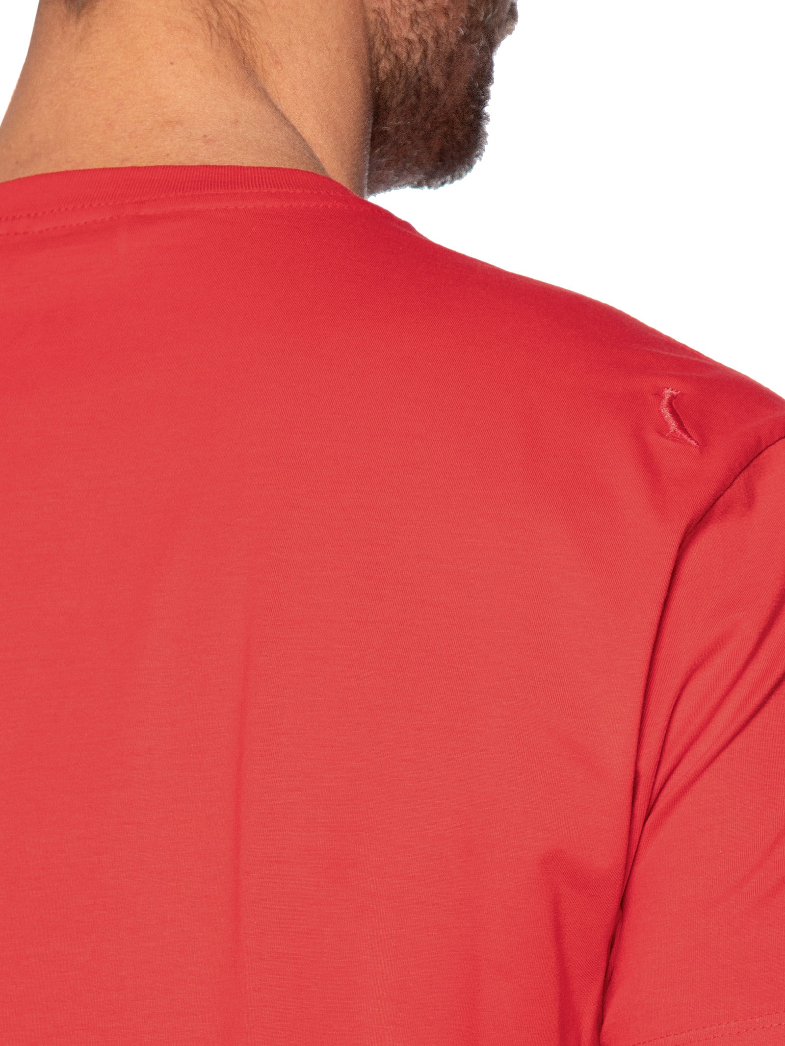 Camiseta Masculina Manga Curta Cores Vermelho Reserva