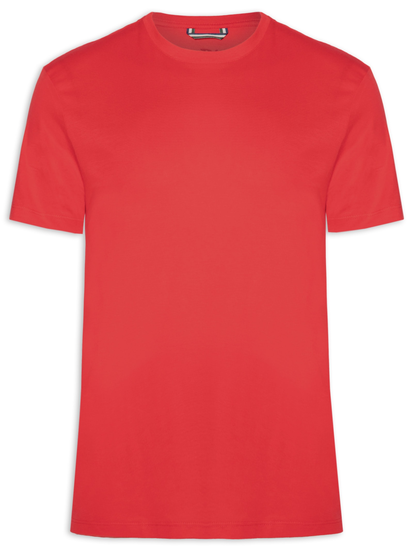 Camiseta Masculina Manga Curta Cores Vermelho Reserva