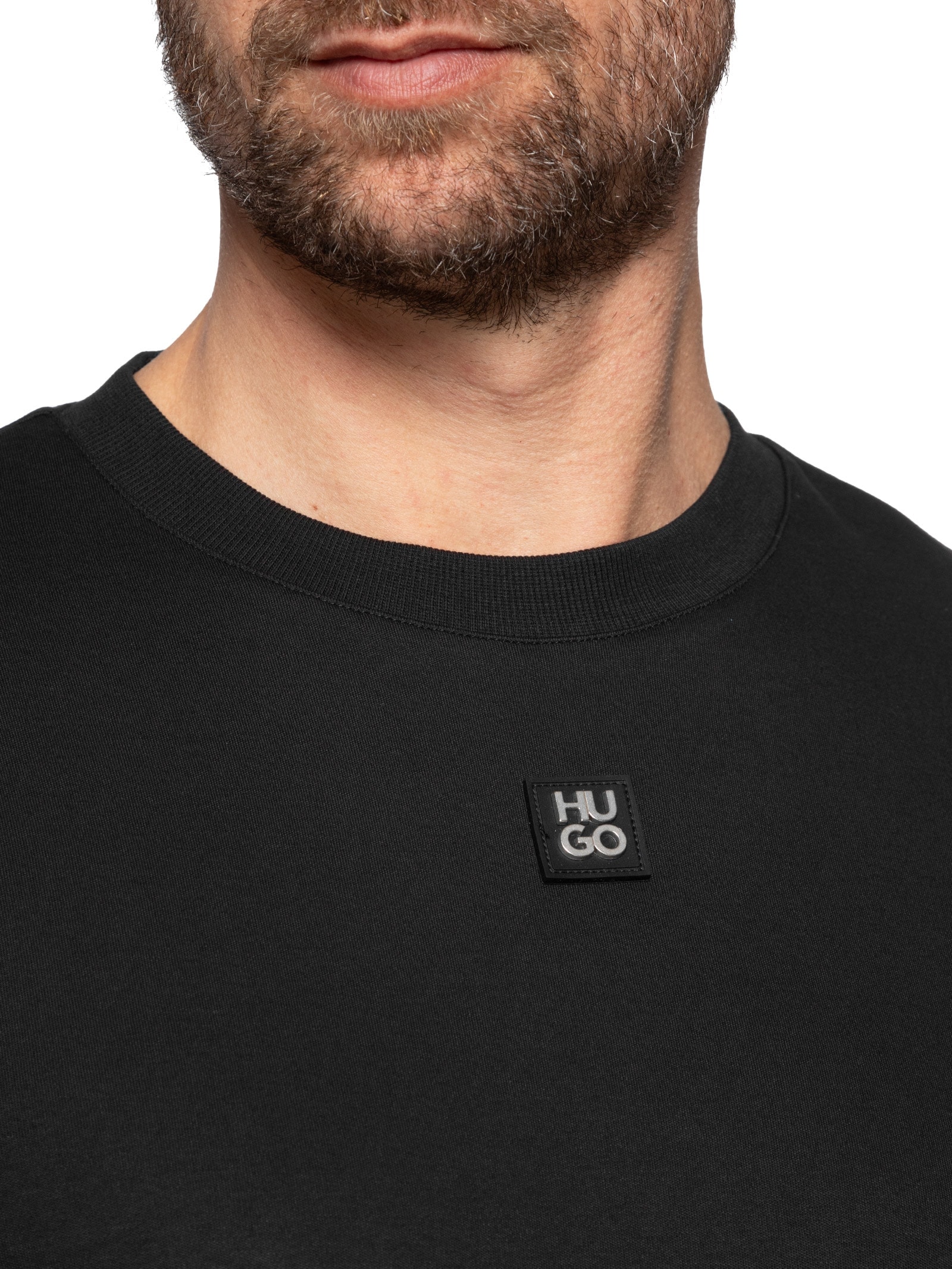 Camiseta Masculina Manga Curta Dalile Preto Hugo