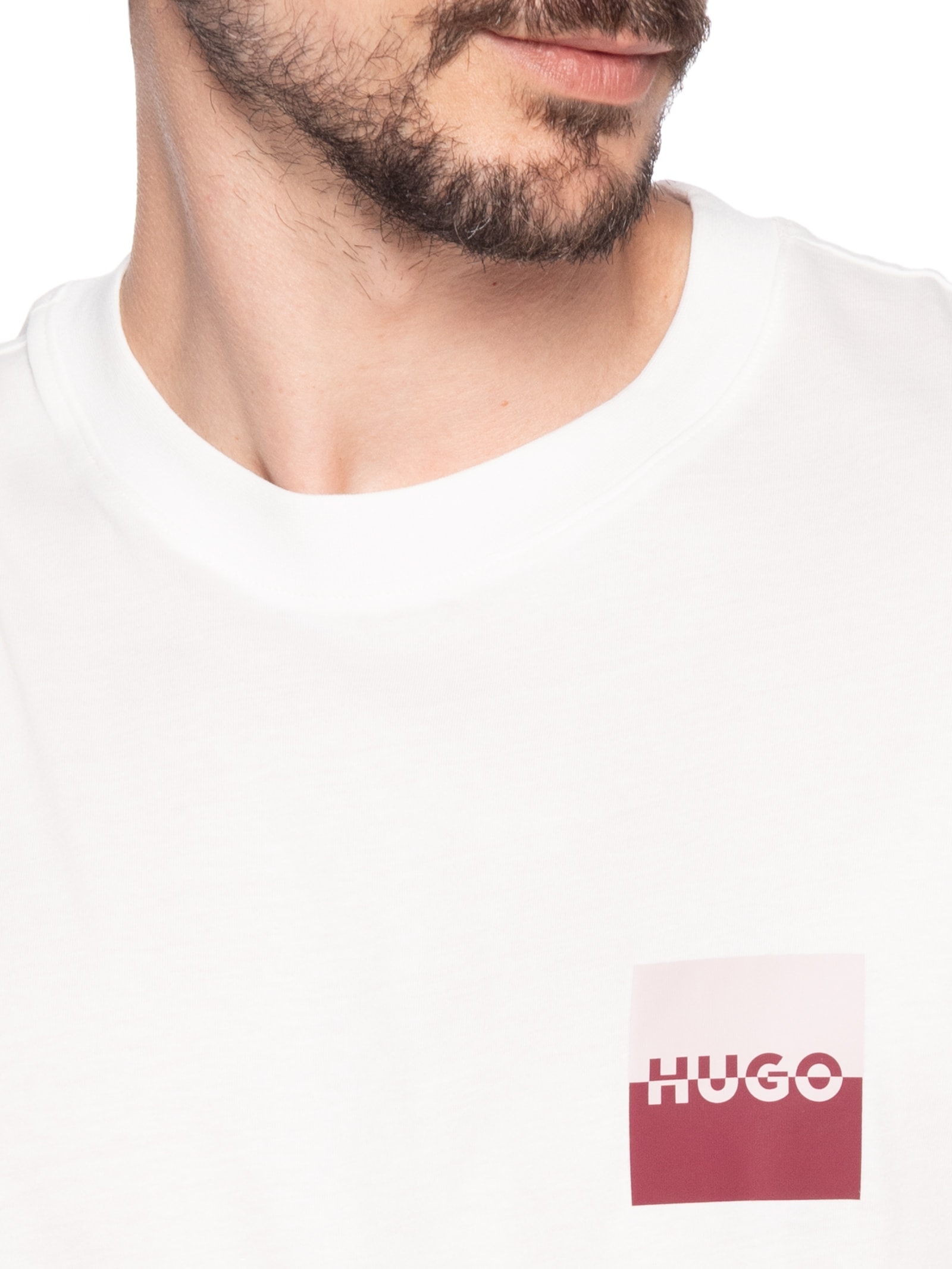 Camiseta Masculina Manga Curta Dapusi Off White Hugo