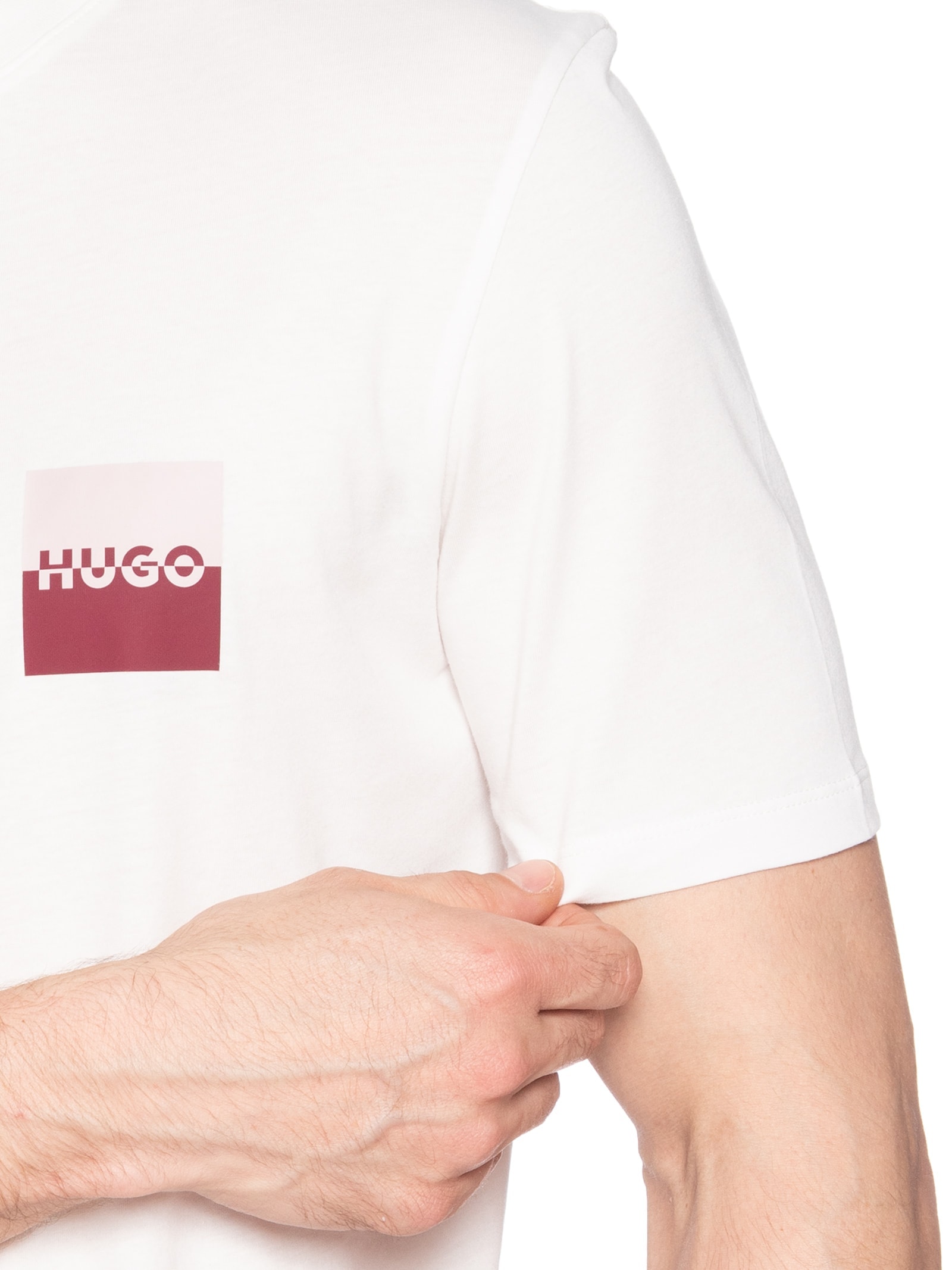 Camiseta Masculina Manga Curta Dapusi Off White Hugo