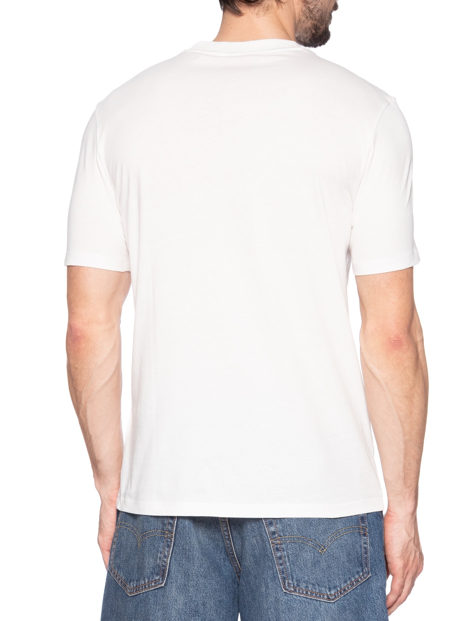 Camiseta Masculina Manga Curta Dapusi Off White Hugo