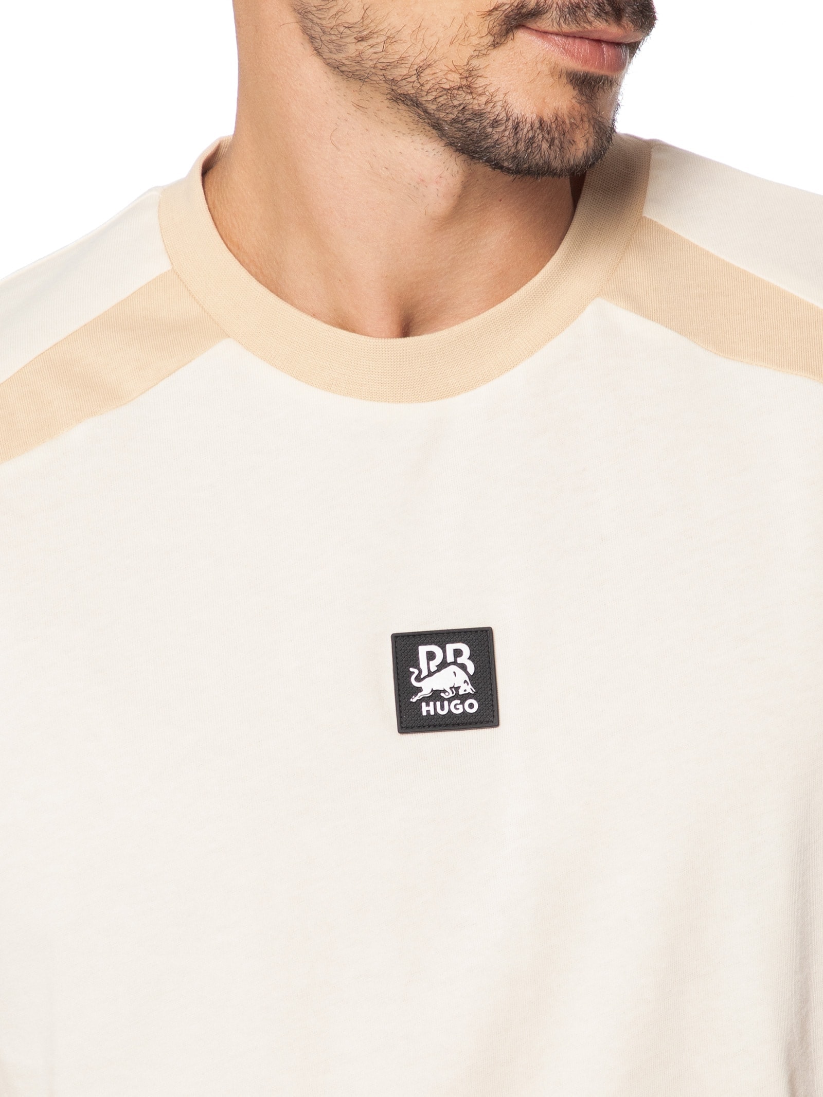 Camiseta Masculina Manga Curta Dedril Collab Red Bull Branco Hugo