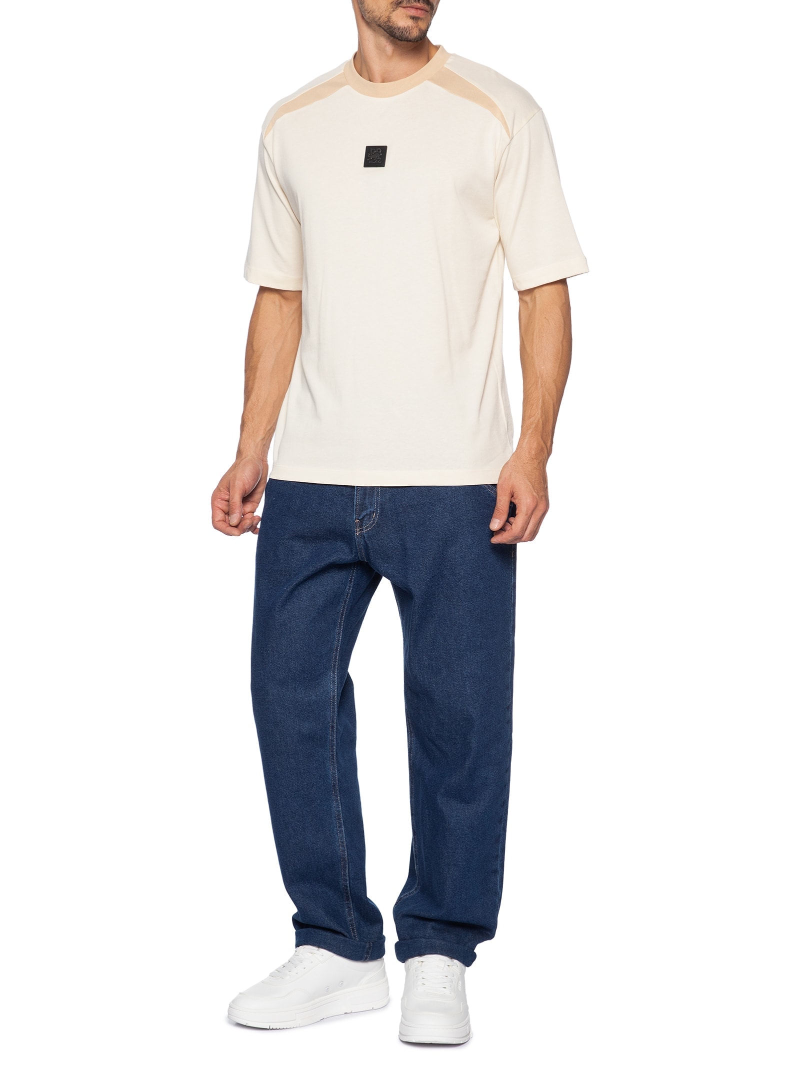 Camiseta Masculina Manga Curta Dedril Collab Red Bull Branco Hugo