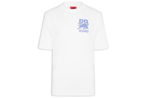 Camiseta Masculina Manga Curta Delel - Collab Red Bull - Branco