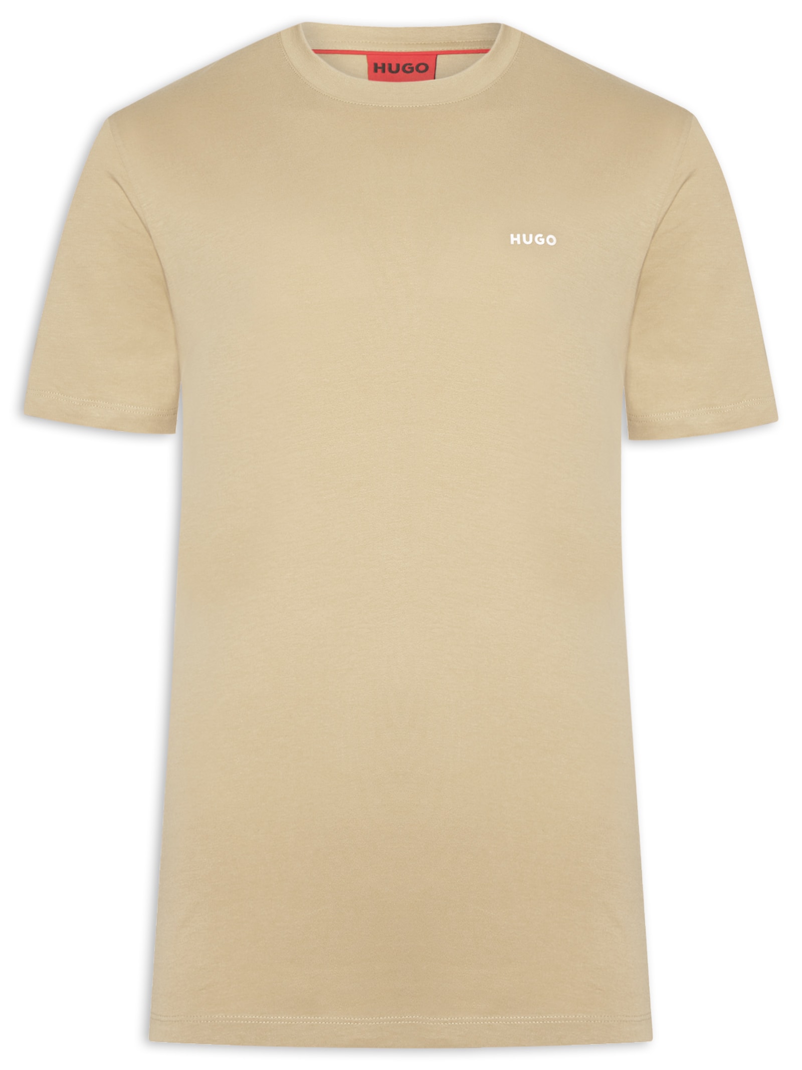 Camiseta Masculina Manga Curta Dero Bege Hugo