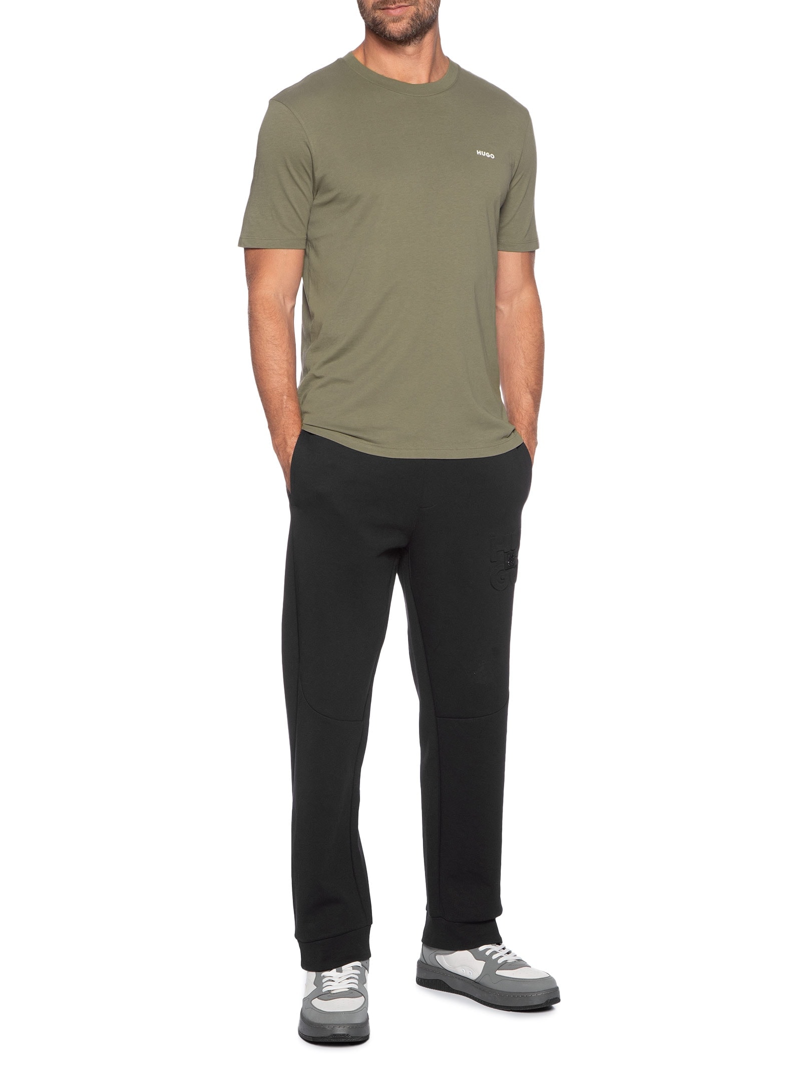 Camiseta Masculina Manga Curta Dero Verde Hugo