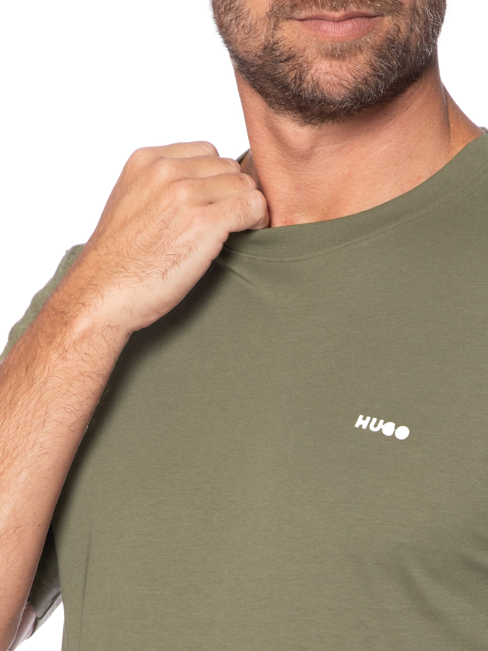 Camiseta Masculina Manga Curta Dero Verde Hugo