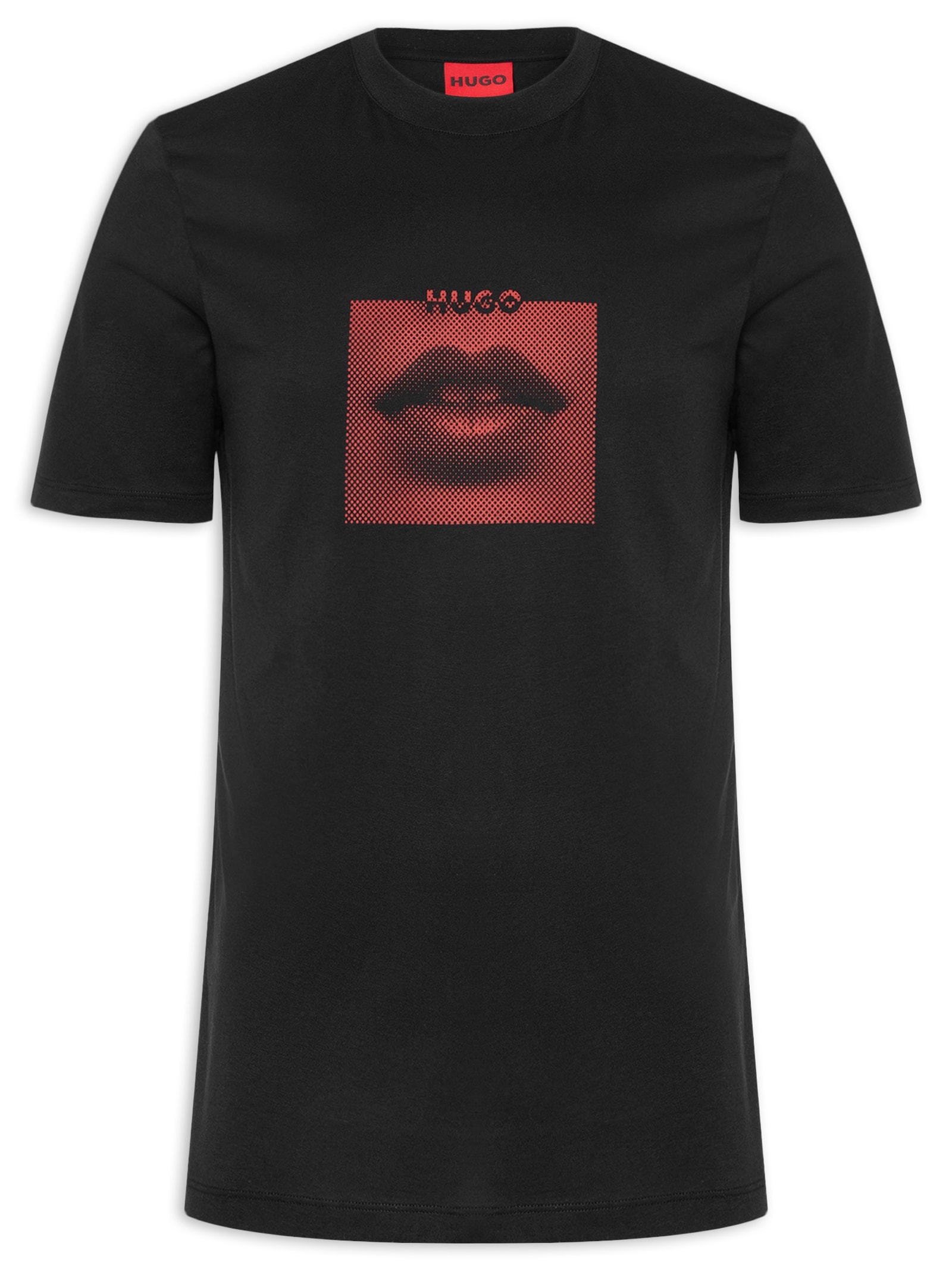 Camiseta Masculina Manga Curta Deterni Preto Hugo