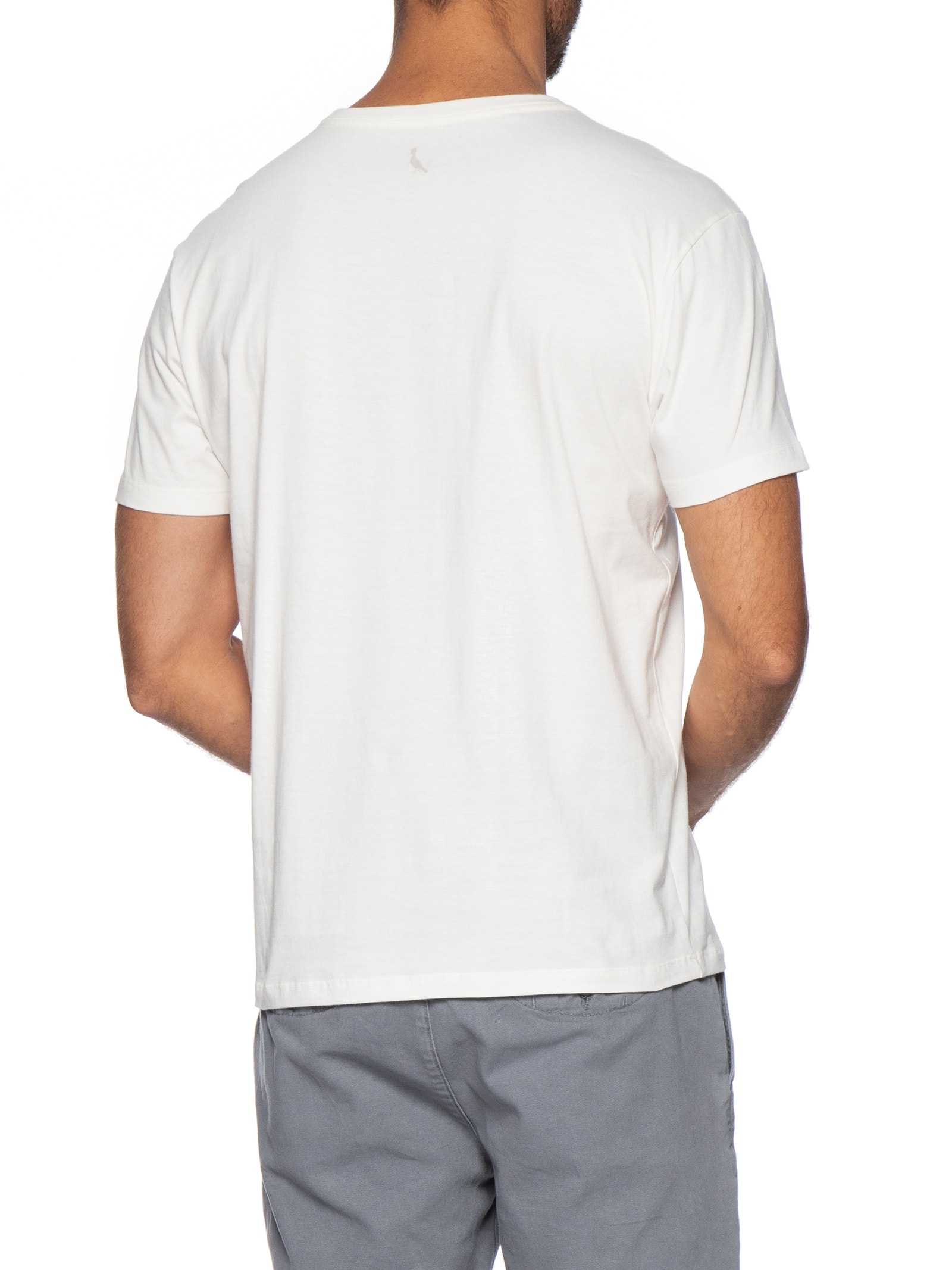 Camiseta Masculina Manga Curta Deu Praia Branco Reserva