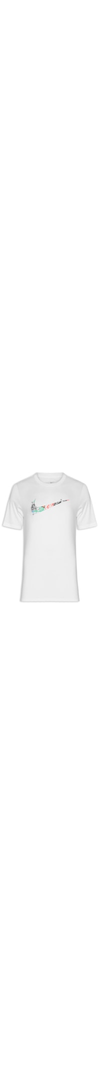 Camiseta Masculina Manga Curta DF Tee Run En - Branco