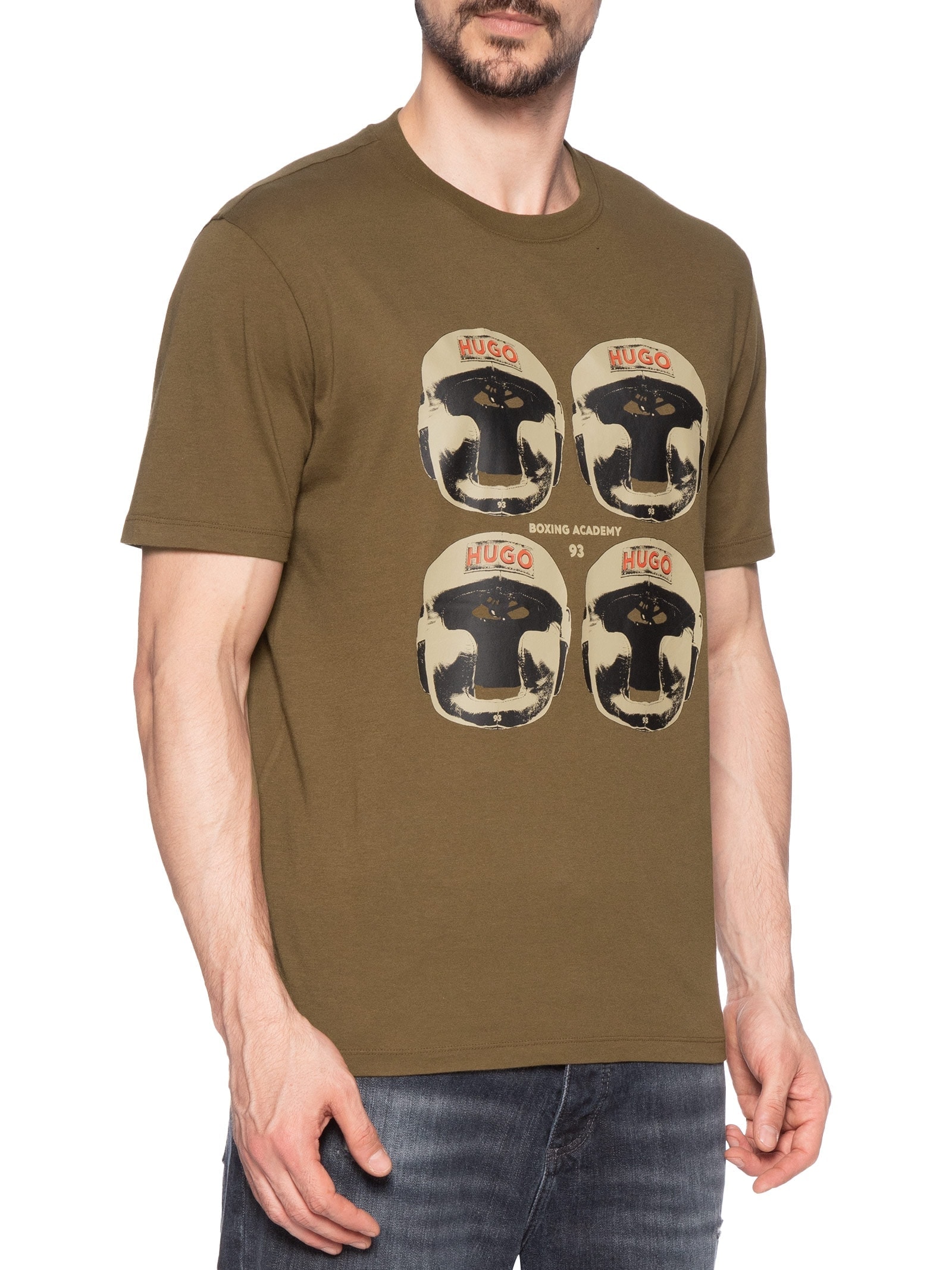 Camiseta Masculina Manga Curta Diboxer Marrom Hugo