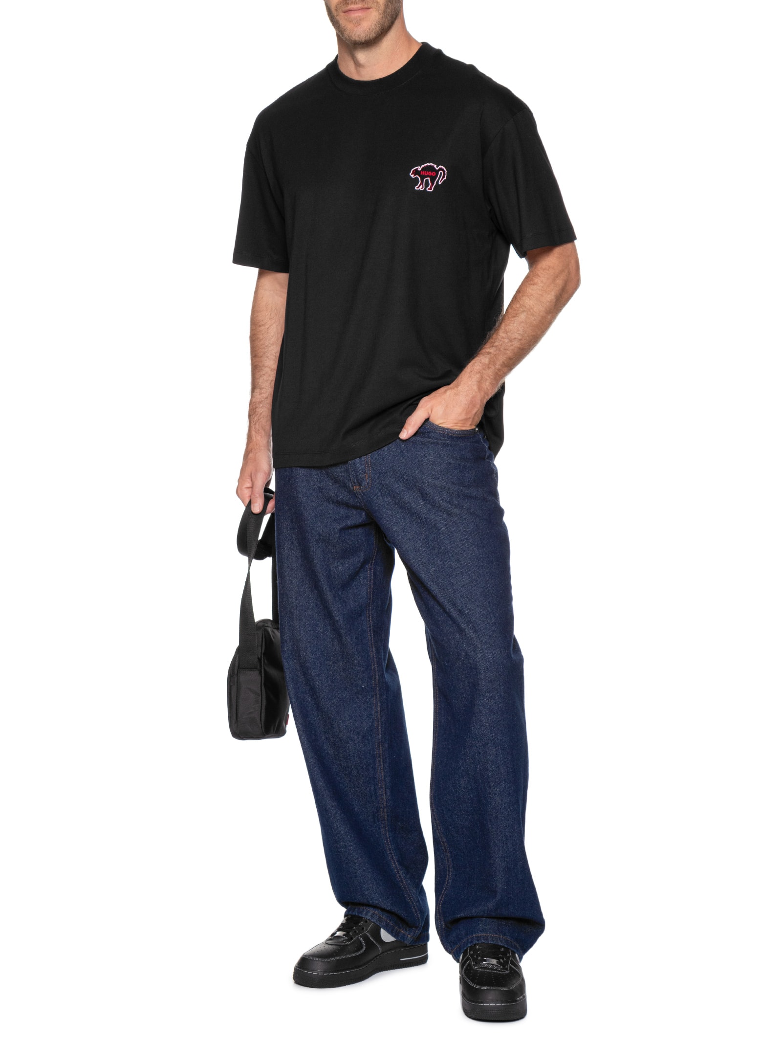 Camiseta Masculina Manga Curta Dimonade Preto Hugo