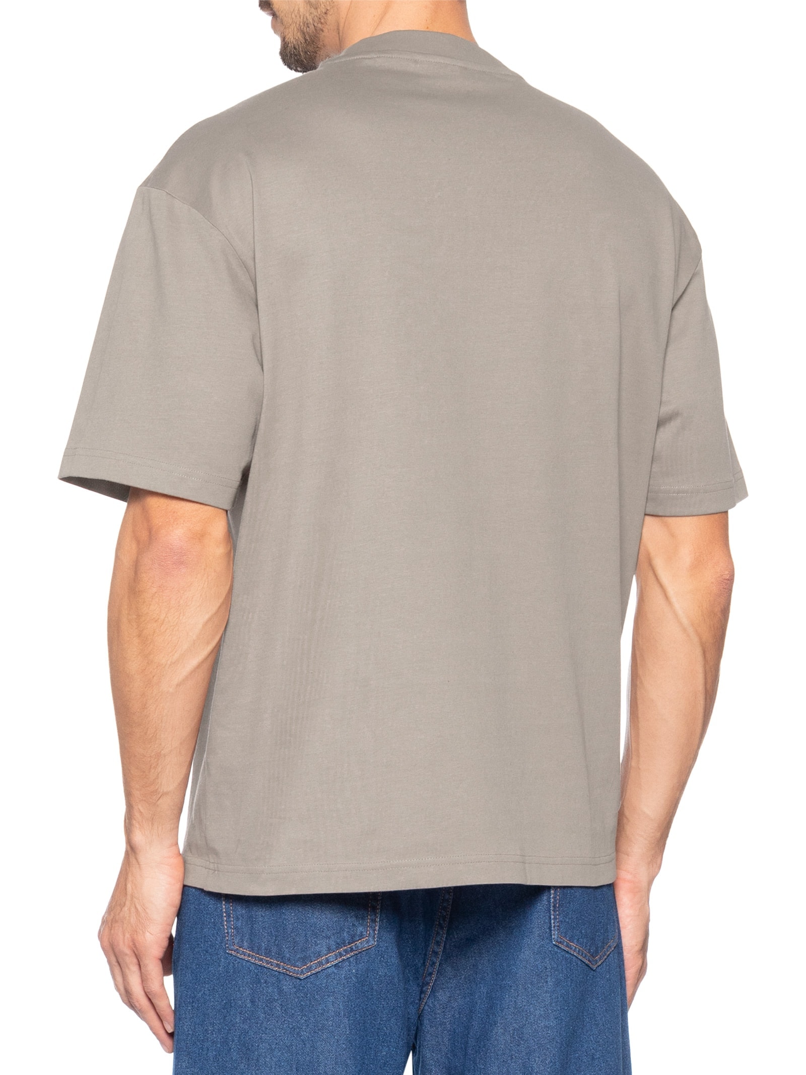 Camiseta Masculina Manga Curta Dinkee Bege Hugo