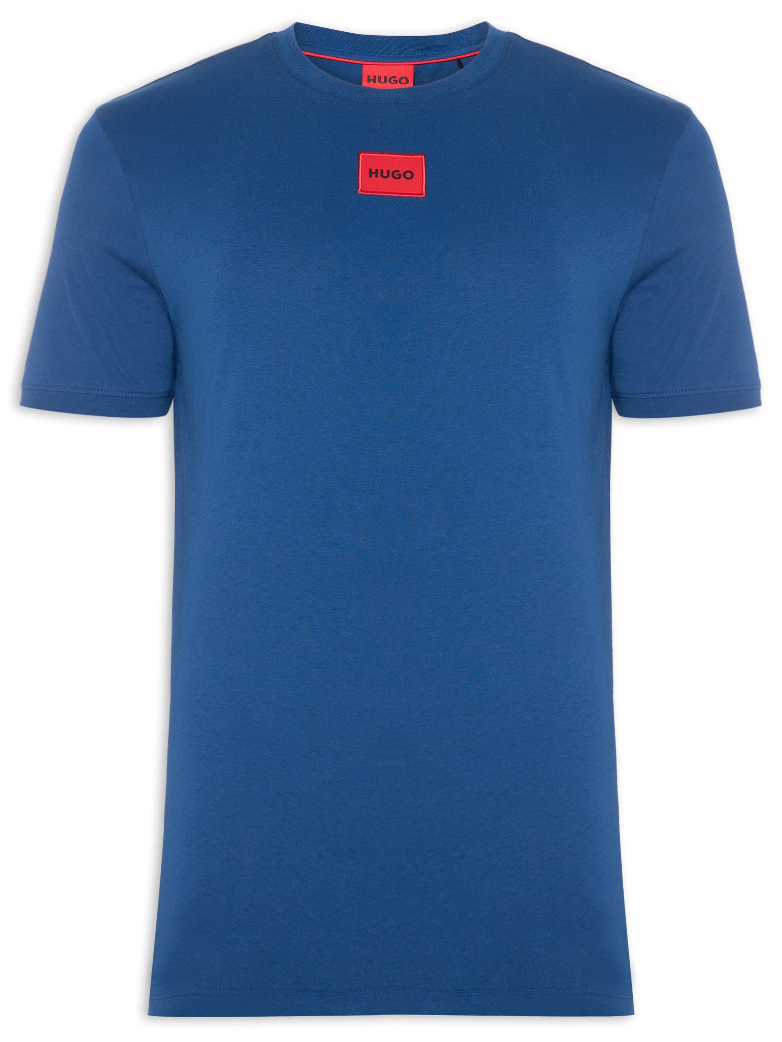 Camiseta Masculina Manga Curta Diragolino Azul Hugo