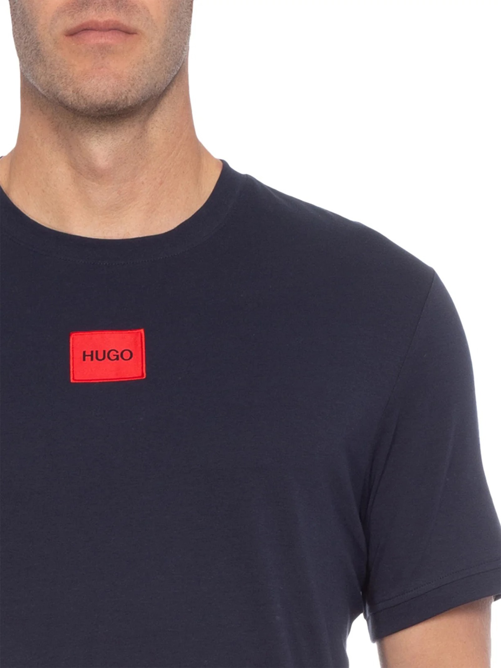 Camiseta Masculina Manga Curta Diragolino212 Azul Hugo