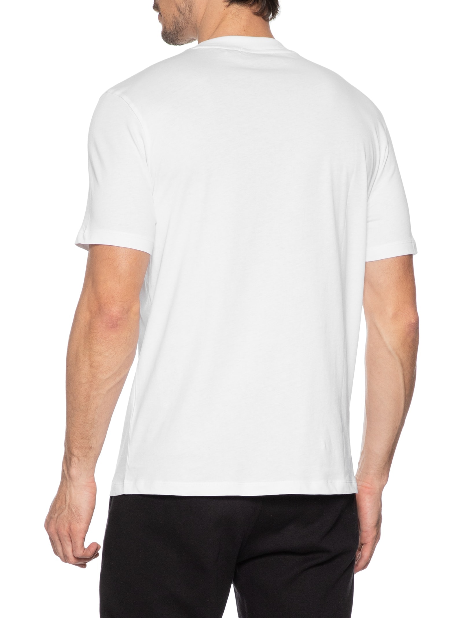 Camiseta Masculina Manga Curta Dobero Branco Hugo