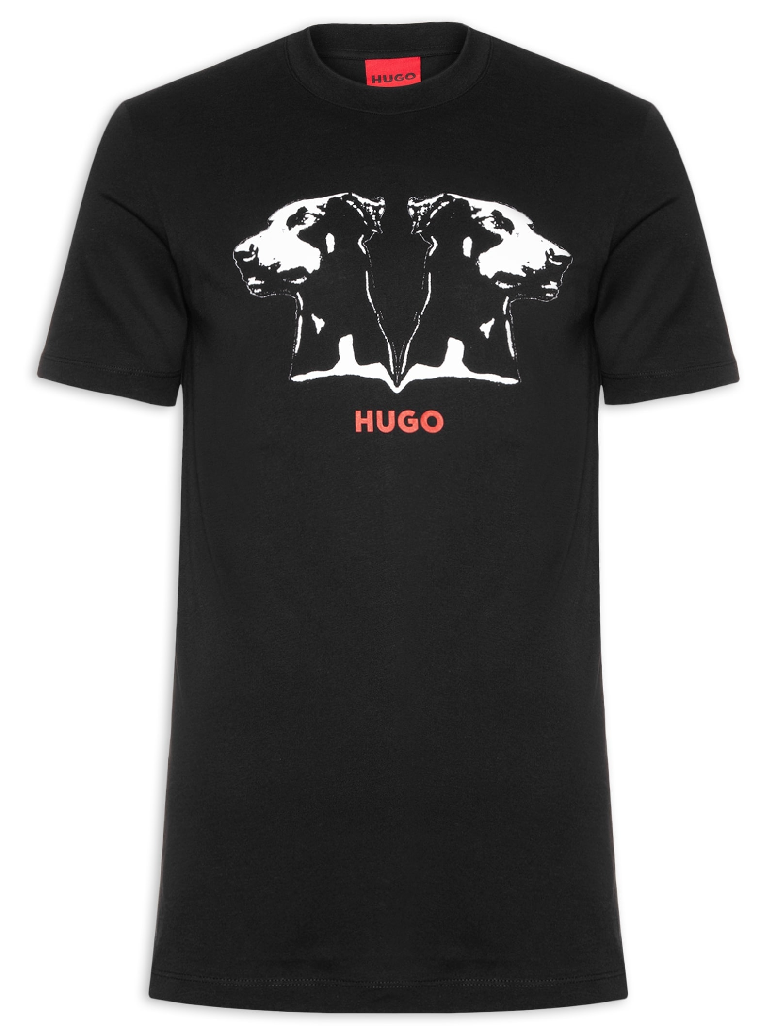 Camiseta Masculina Manga Curta Dobero Preto Hugo