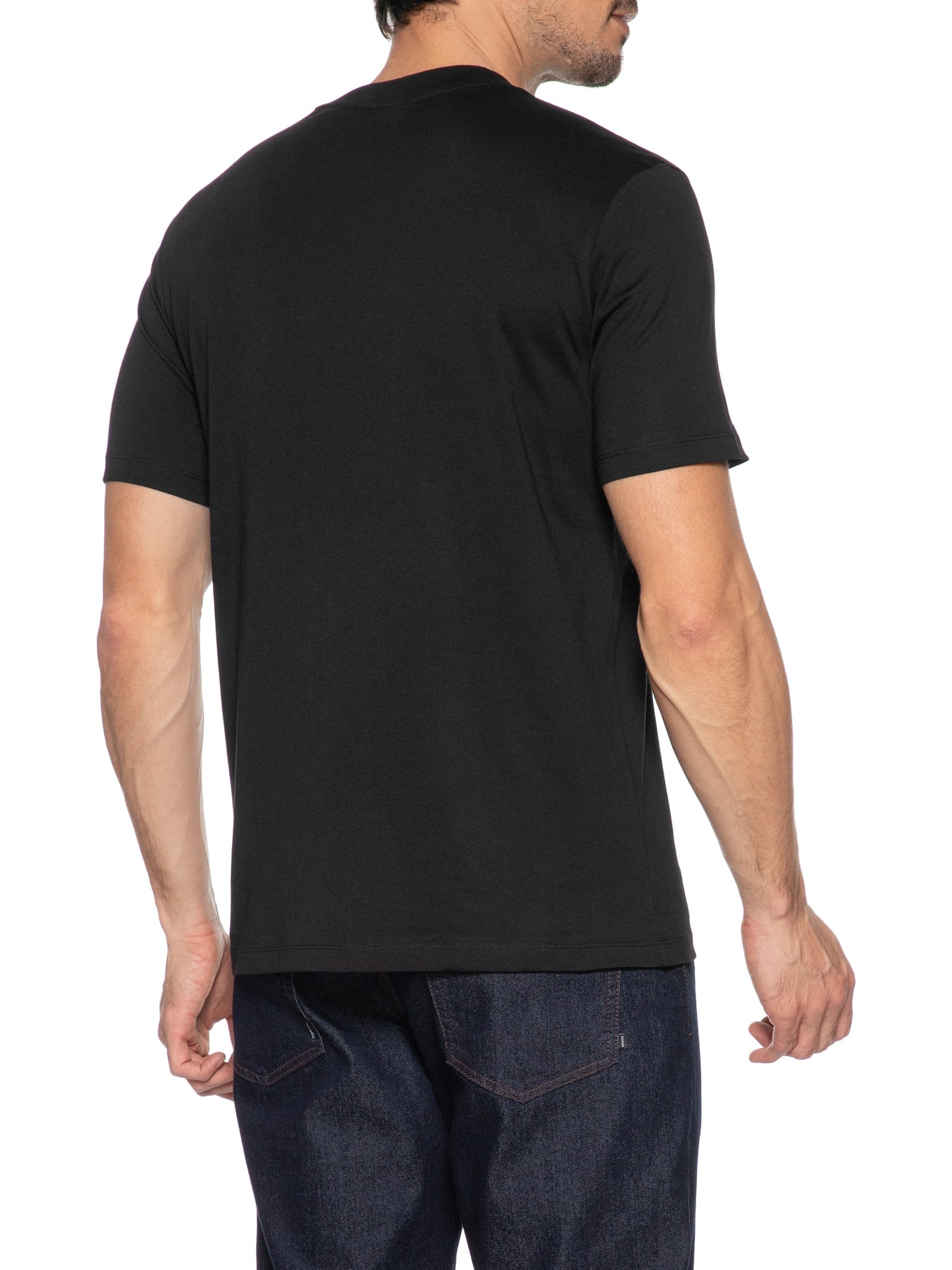 Camiseta Masculina Manga Curta Dobero Preto Hugo