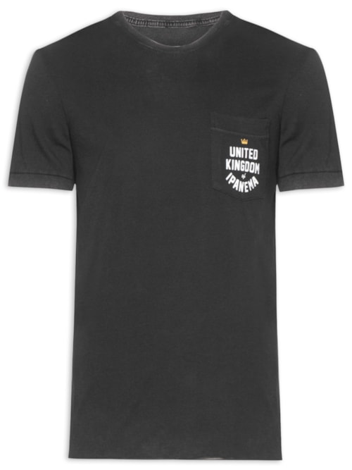 Camiseta Masculina Manga Curta Double Ipanema Kingdom – Preto
