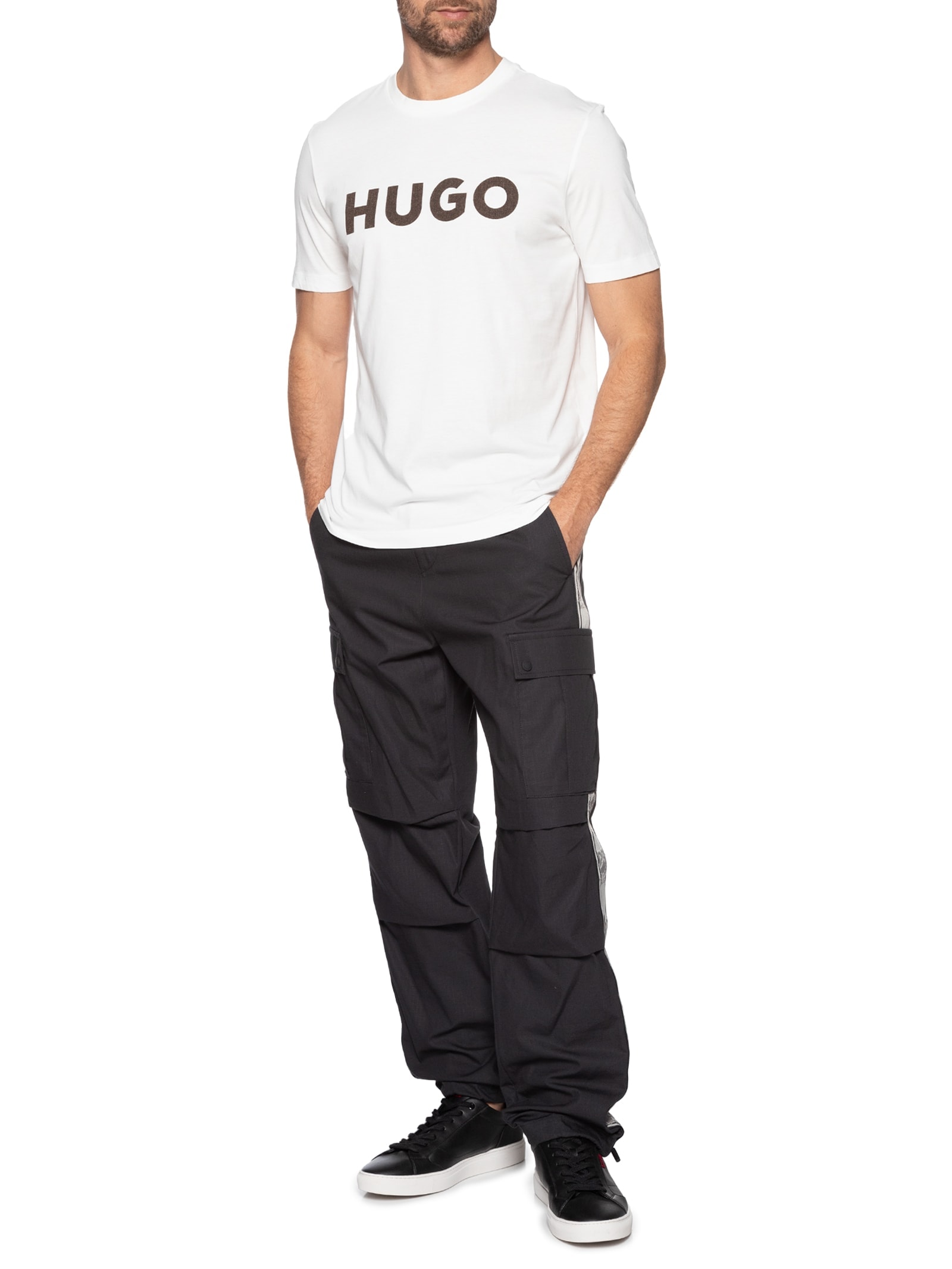 Camiseta Masculina Manga Curta Dulivio_U253 Branco Hugo