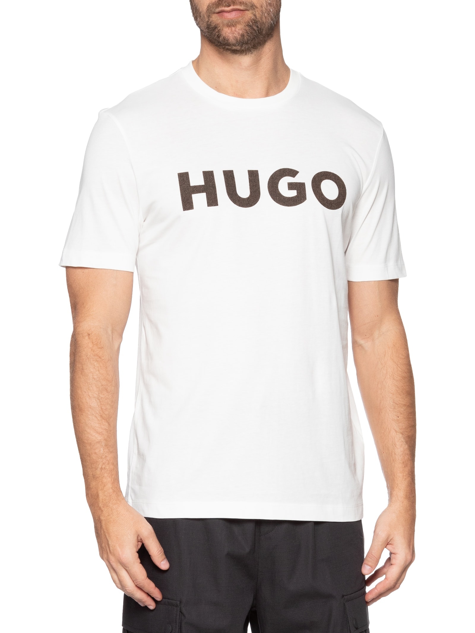 Camiseta Masculina Manga Curta Dulivio_U253 Branco Hugo