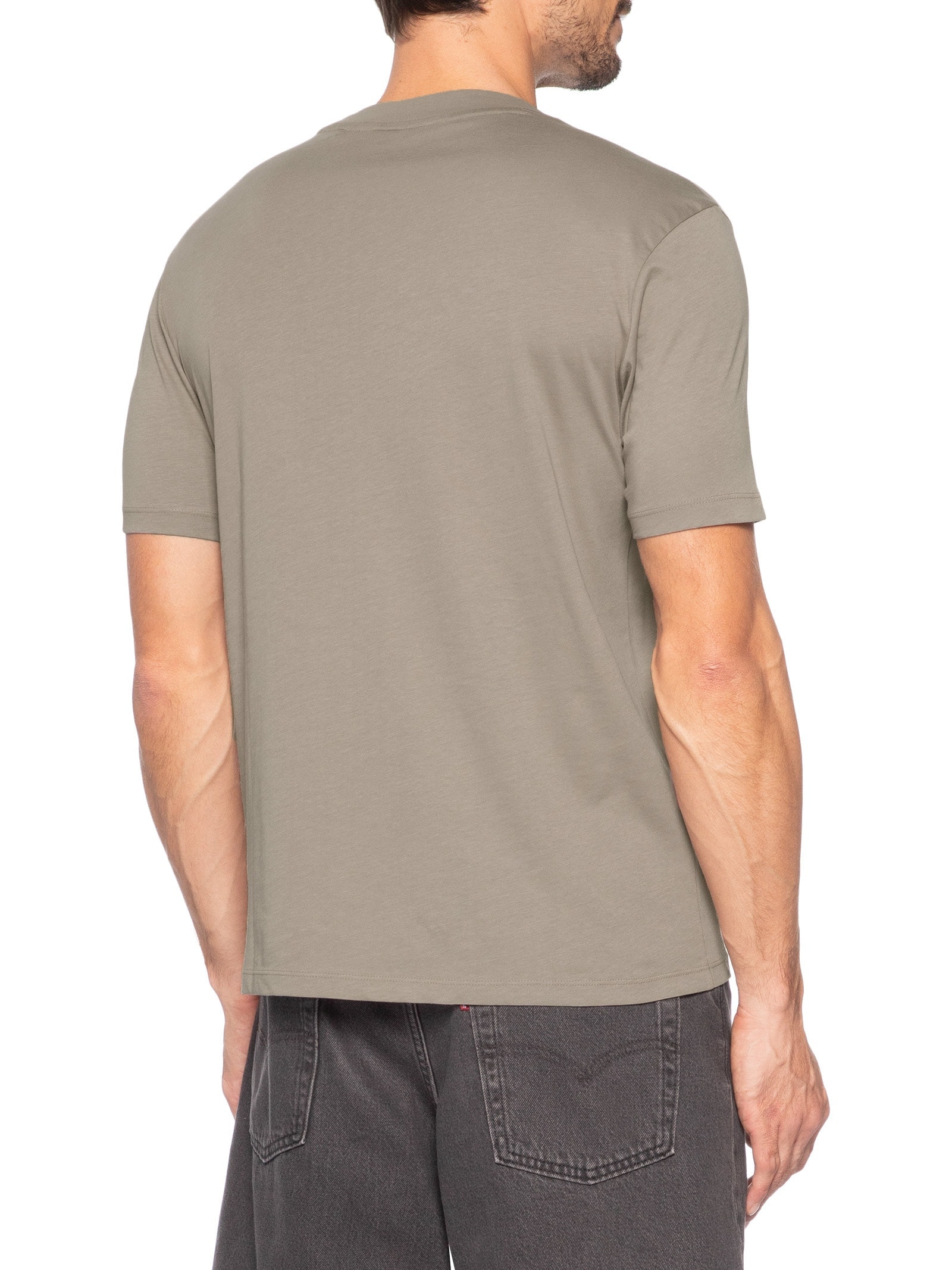 Camiseta Masculina Manga Curta Dumeo Bege Hugo