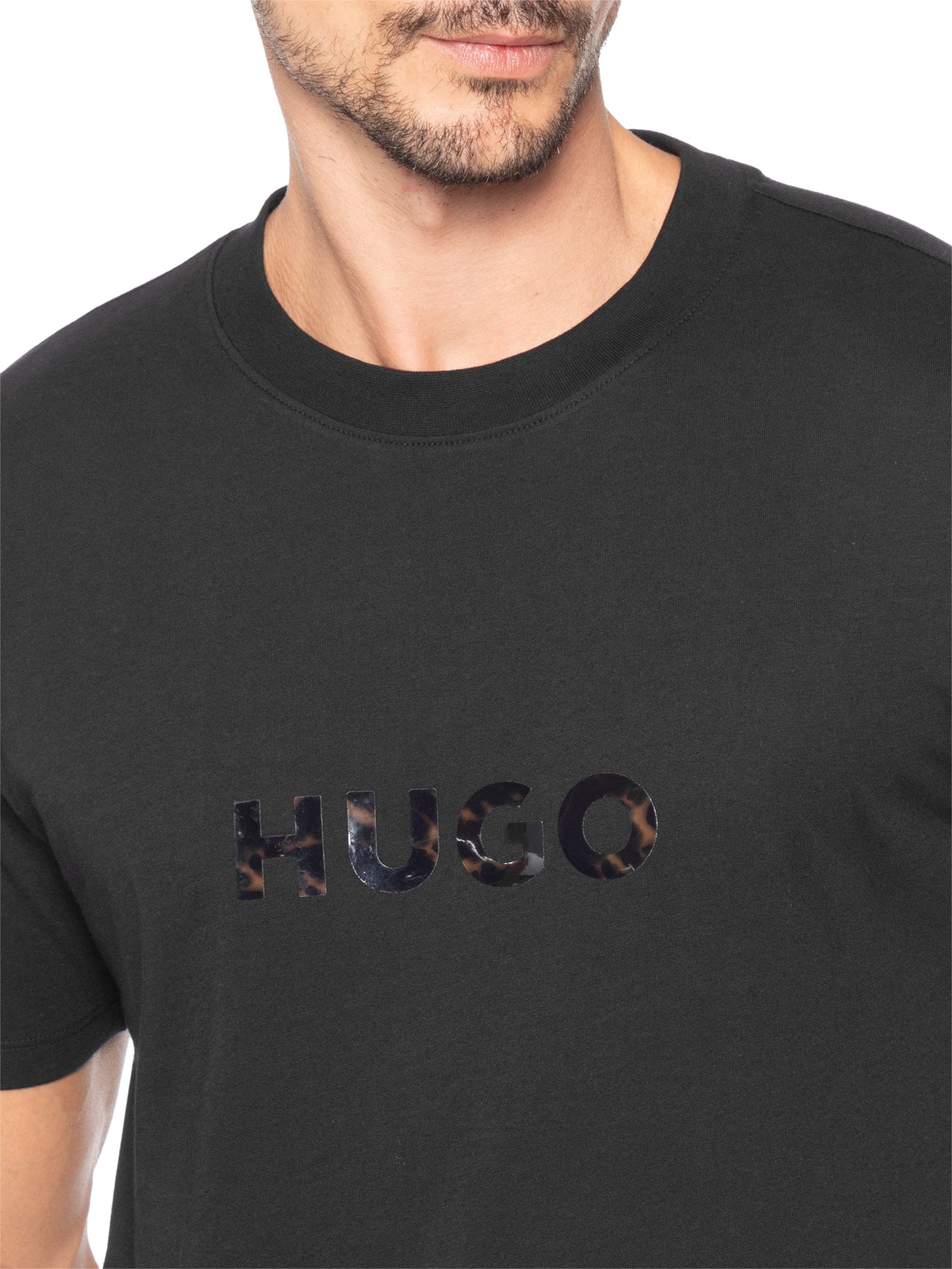 Camiseta Masculina Manga Curta Dumeo Preto Hugo