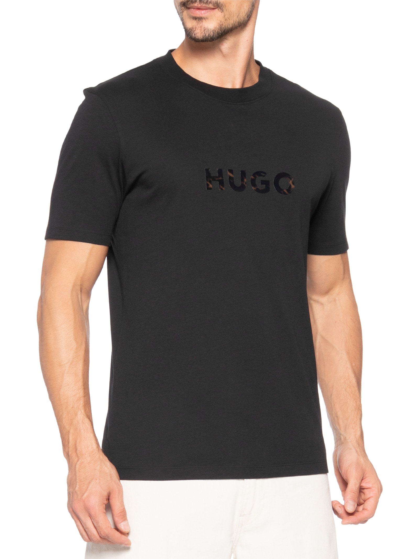 Camiseta Masculina Manga Curta Dumeo Preto Hugo