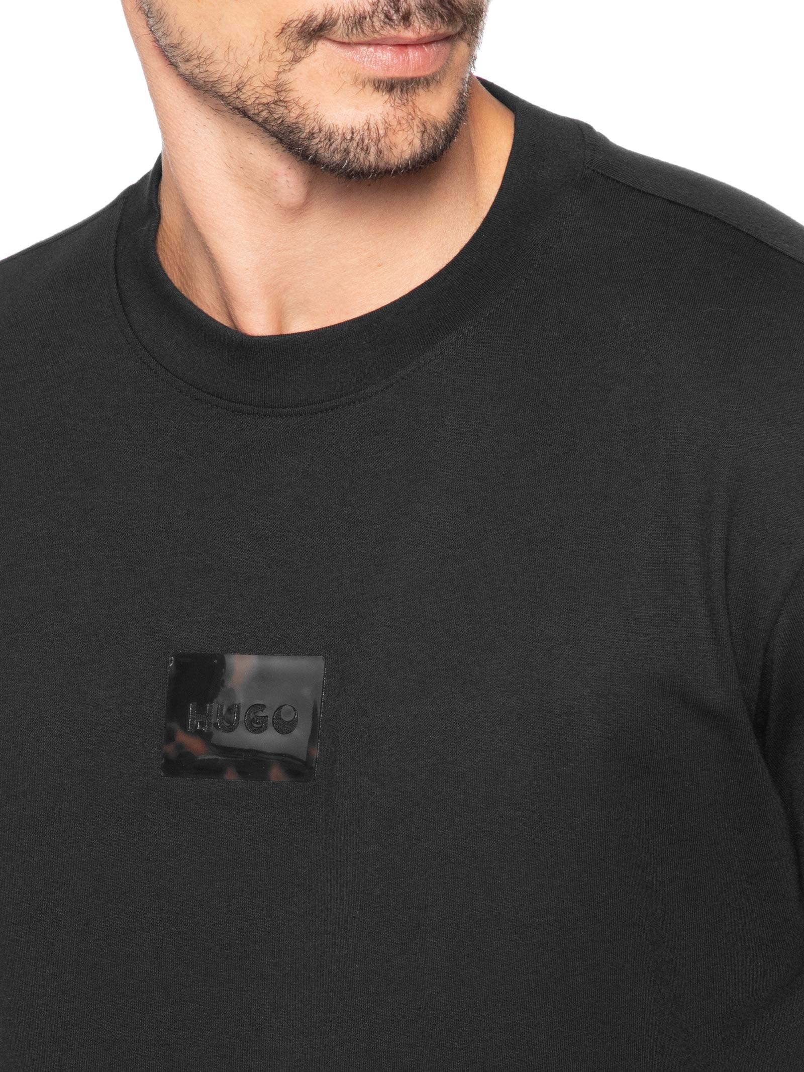 Camiseta Masculina Manga Curta Dumeron Preto Hugo