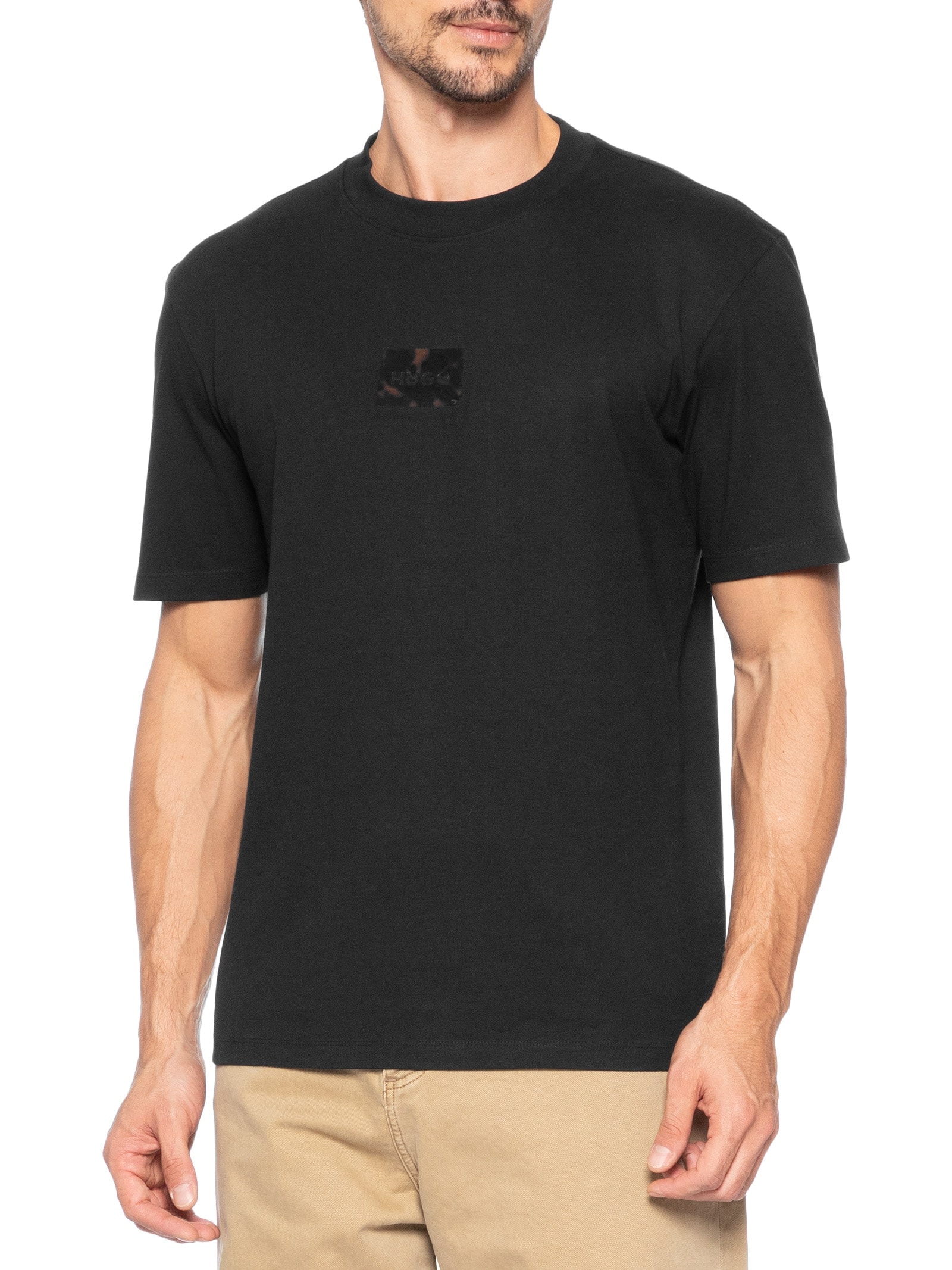 Camiseta Masculina Manga Curta Dumeron Preto Hugo